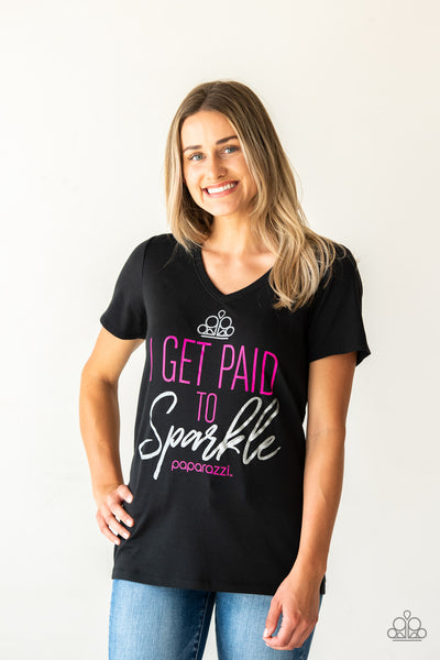 I Get Paid to Sparkle T-Shirt - Paparazzi Accessories