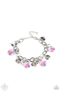 Teasingly Tie Dye - Paparazzi - Multi Disc Fashion Fix Clasp Bracelet