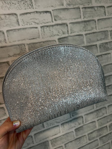 Silver Glitter Cosmetic Pink Friday Bag - Paparazzi Accessories