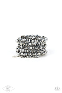 Record-Breaking Beam - Exclusive Silver Hematite Infinity Zi Collection Bracelet - Paparazzi