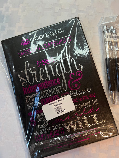 Paparazzi Mission Statement Notebook Paparazzi Pens and Stickers