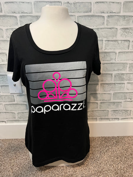 Distressed Pink Crown T-Shirt - Paparazzi Accessories