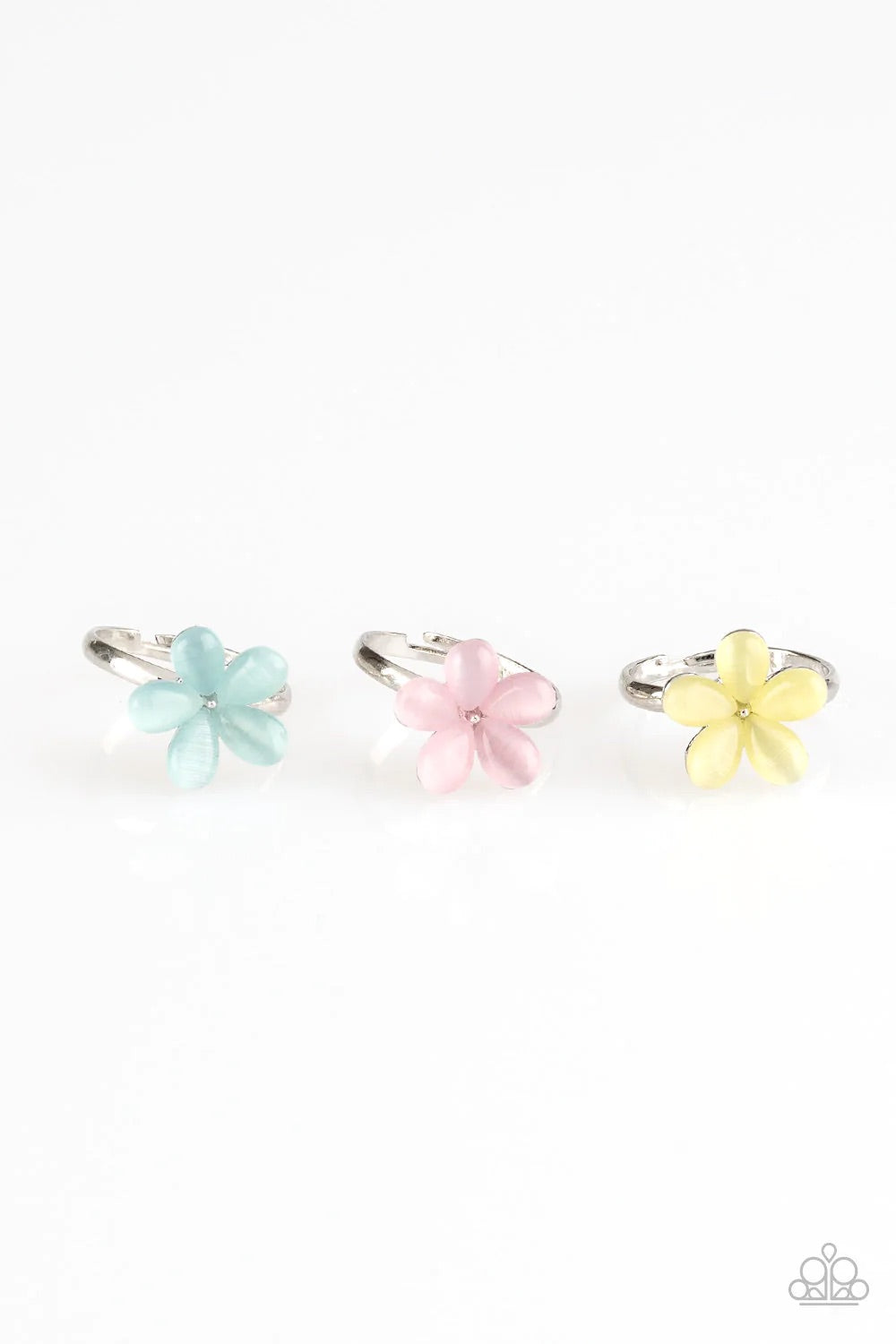 Moonstone Colored Flower Children's Ring - Paparazzi Starlet Shimmer