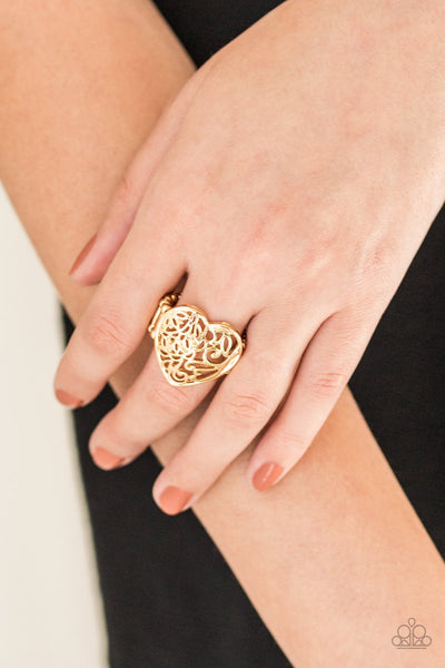 Meet Your MATCHMAKER - Paparazzi - Gold Ring