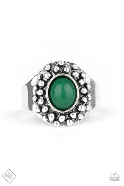 Please and Thank You - Paparazzi - Green Ring