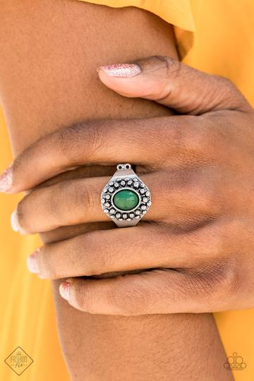 Please and Thank You - Paparazzi - Green Ring