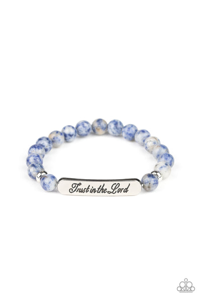 Keep The Trust - Paparazzi - Blue Bracelet