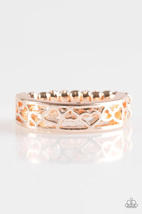 HEART Me Out - Paparazzi - Rose Gold Ring