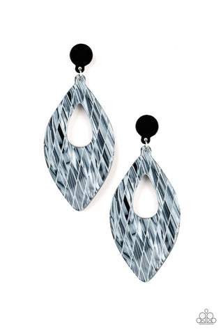 Metro Retrospect - Paparazzi - White Post Earrings