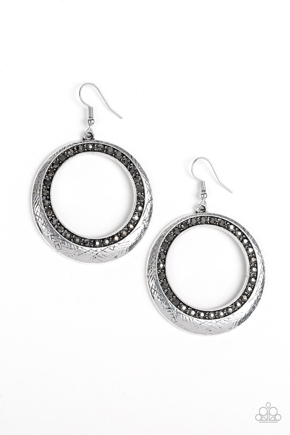 Go-Go Glow - Paparazzi - Silver Earrings