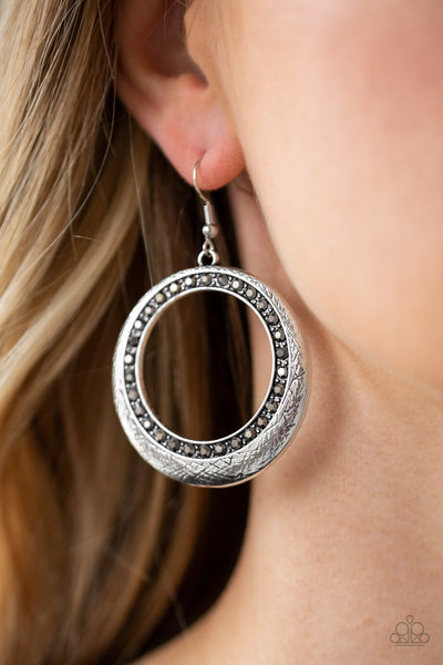 Go-Go Glow - Paparazzi - Silver Earrings