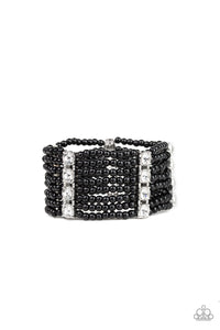 Get In Line - Paparazzi - Black Bracelet