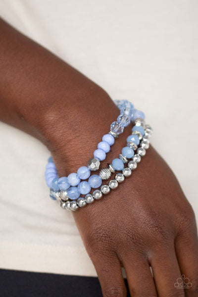 Sugary Shimmer - Paparazzi - Blue Bracelet