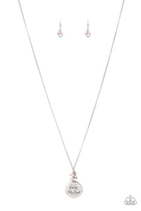 As For Me - Paparazzi - Pink Joshua 24:15 "As for me and my house, we will serve the Lord" Necklace