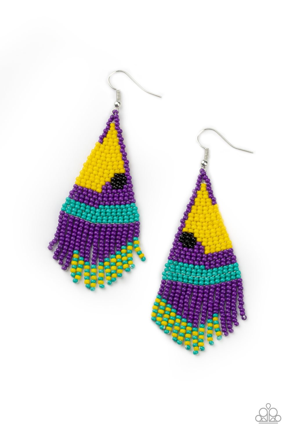 Brightly Beaded - Paparazzi - Purple Seed Bead Earrings