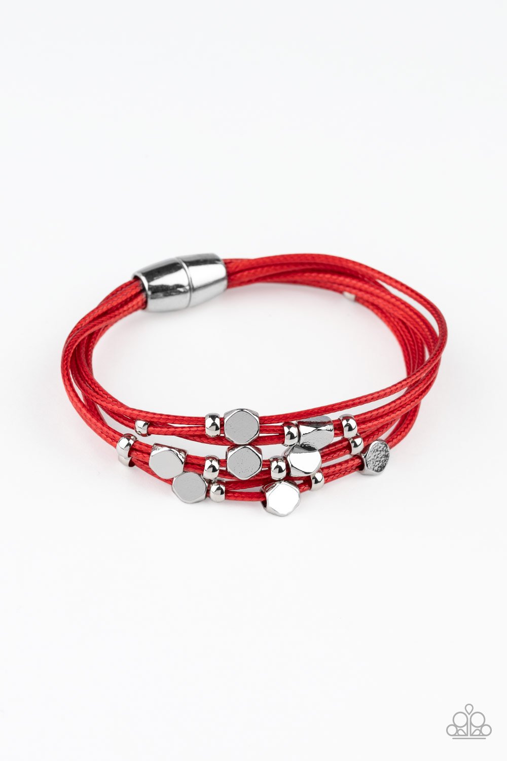 Paparazzi Bracelet ~ Corded Couture - Red