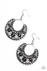 Desert Springs - Paparazzi - Black Stone Artisan Earrings