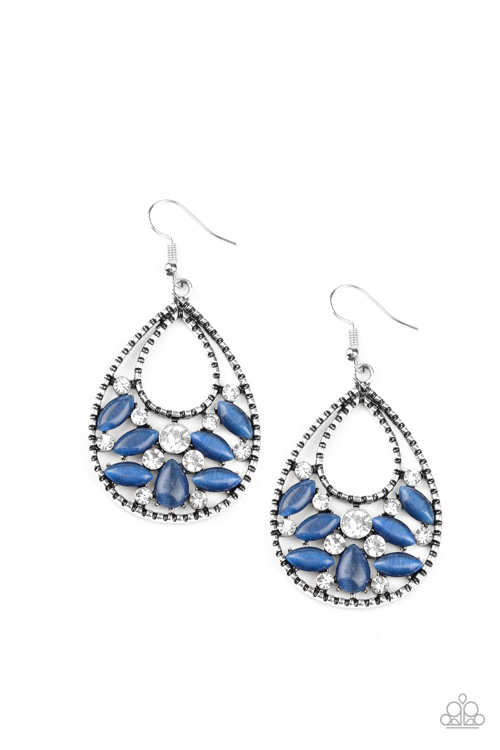 Blue moonstone on sale earrings paparazzi