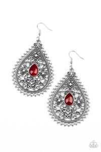 Eden Glow - Paparazzi - Red Earrings