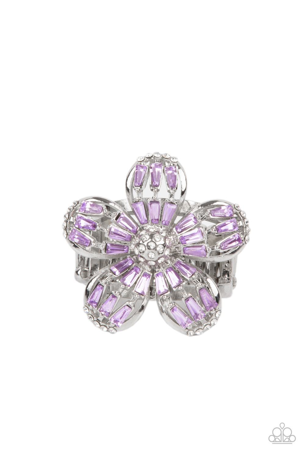 Botanical Ballroom - Paparazzi - Purple Gem Floral EMP Exclusive Ring