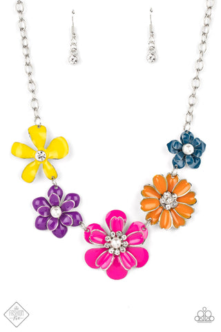 Floral Reverie - Paparazzi - Multi Flower September Fashion Fix Necklace