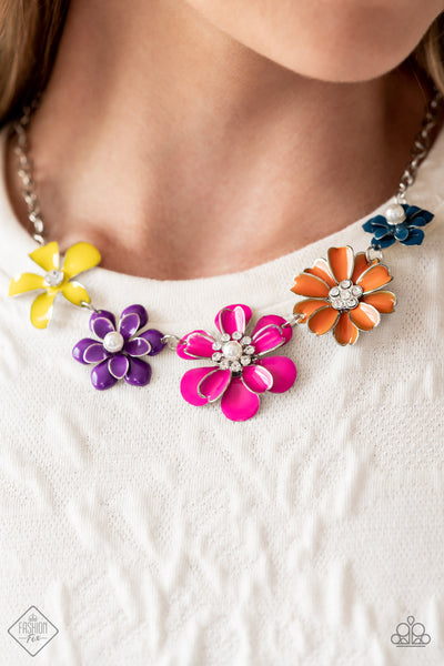 Floral Reverie - Paparazzi - Multi Flower September Fashion Fix Necklace