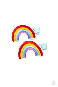 Follow Your Rainbow - Paparazzi - Multi Colored Rainbow Hair Clip