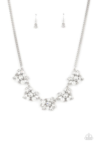 HEIRESS of Them All - Paparazzi - White Pearl and Rhinestone Necklace