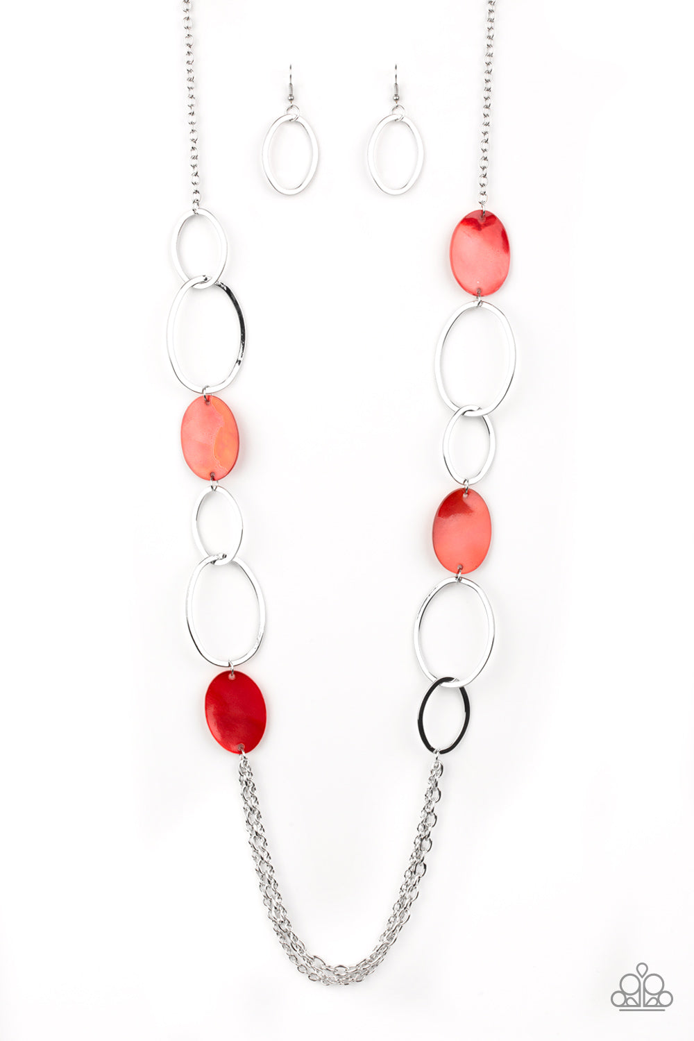 Red acrylic necklace on sale paparazzi