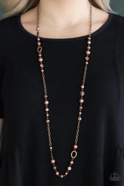 Make An Appearance - Paparazzi - Copper Necklace