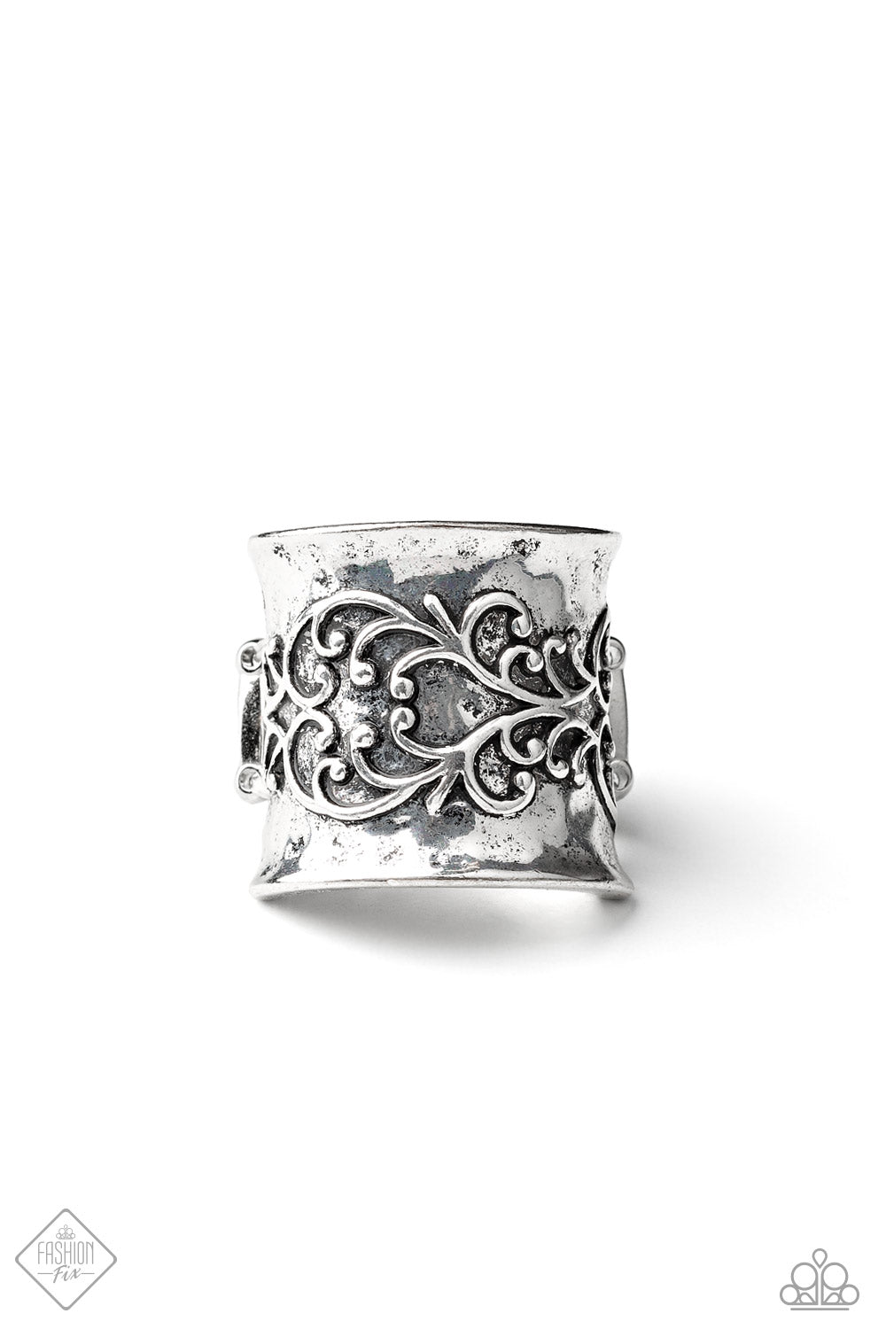 Me, Myself, and IVY - Paparazzi - Silver Vine Filigree Ring