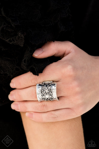 Me, Myself, and IVY - Paparazzi - Silver Vine Filigree Ring