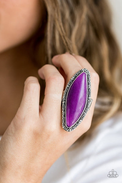 Mineral Mine - Paparazzi - Purple Stone Exclusive Summer Party Pack Ring