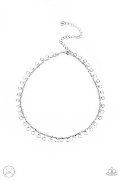 Minimalist Magic - Paparazzi - Silver Dainty Ring Choker Necklace