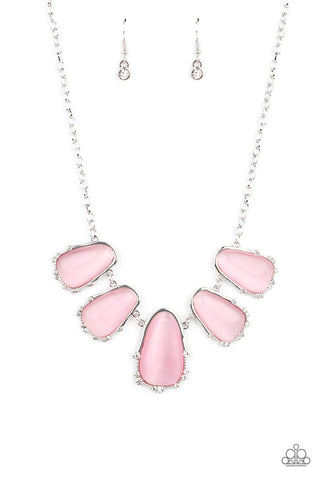 Newport Princess - Paparazzi - Pink Cat's Eye Moonstone Necklace