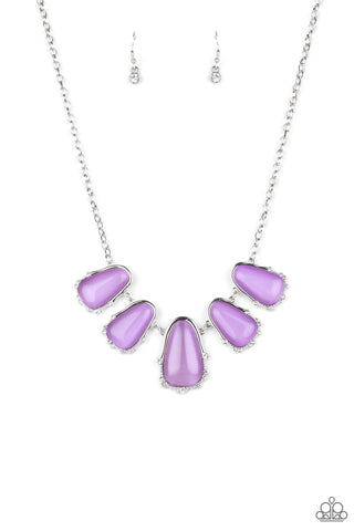 Newport Princess - Paparazzi - Purple Cat's Eye Moonstone Necklace