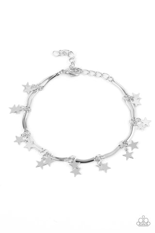 Party in the USA - Paparazzi - Silver Star Clasp Bracelet