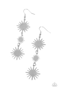 Solar Soul - Paparazzi - Silver Sunburst Earrings