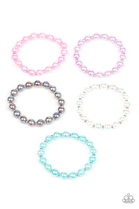 Iridescent Bead Stretchy Children's Bracelet - Paparazzi Starlet Shimmer