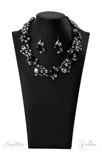 The Kim - Paparazzi - Black Smoky Rhinestone Zi Collection 2022 Necklace