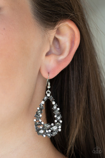 To BEDAZZLE, or Not To BEDAZZLE - Paparazzi - Silver Earrings