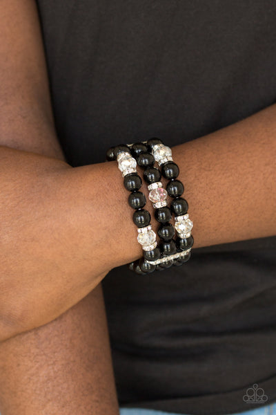 Undeniably Dapper - Paparazzi - Black Bracelet