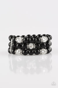 Undeniably Dapper - Paparazzi - Black Bracelet