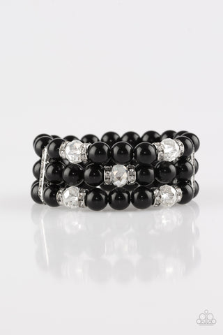 Undeniably Dapper - Paparazzi - Black Bracelet