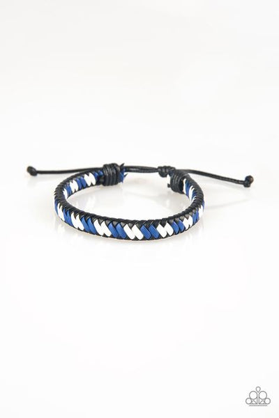 Adventure Attitude - Paparazzi - Blue Bracelet