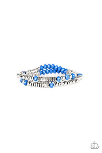 Downright Dressy - Paparazzi - Blue Bracelet