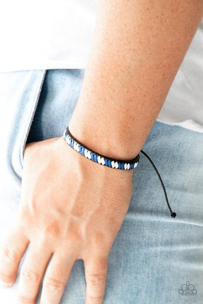 Adventure Attitude - Paparazzi - Blue Bracelet